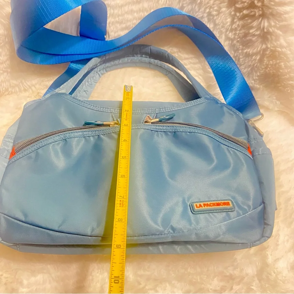 Modern Teal Messenger Bag with Adjustable Strap Waterproof Nylon